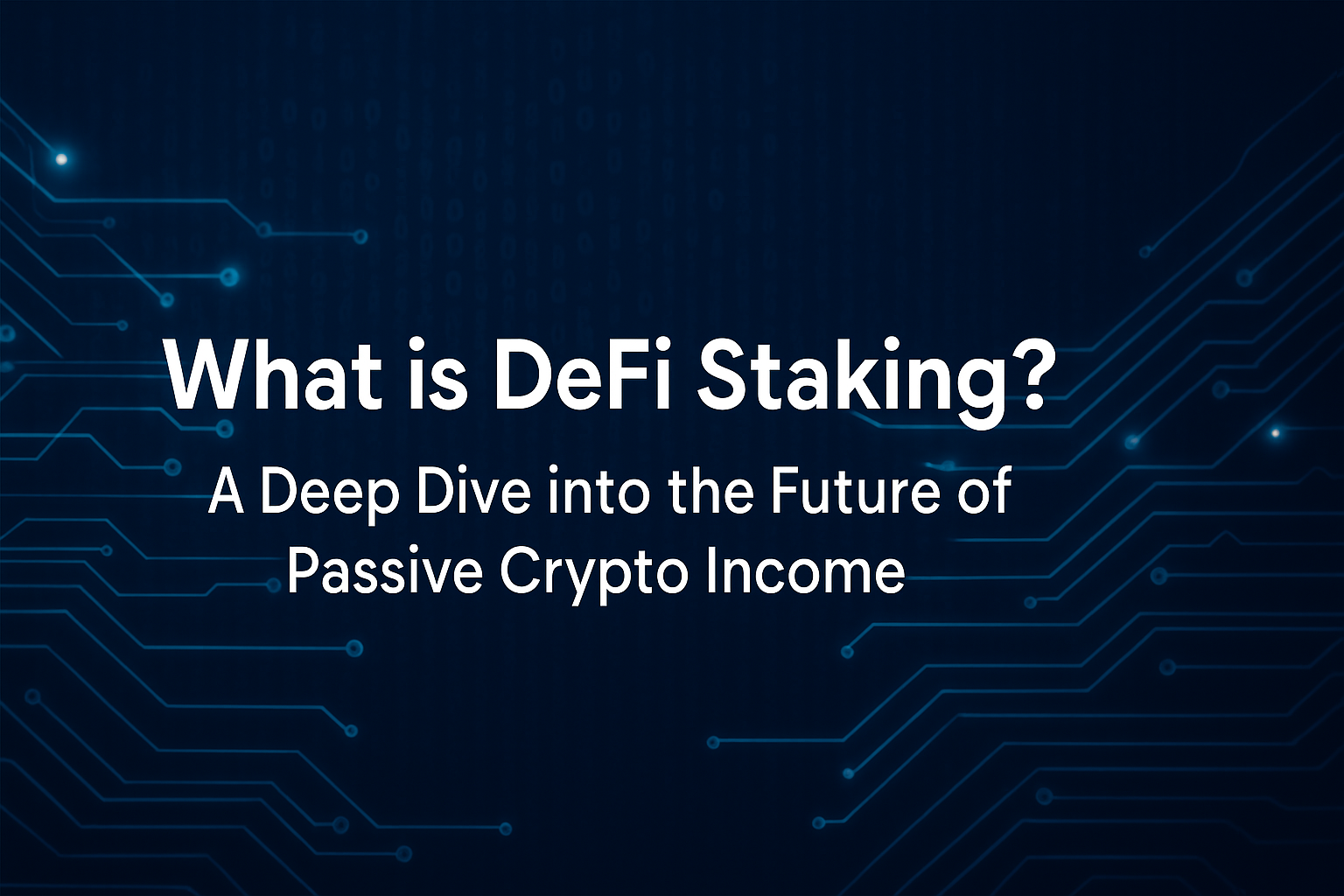 What Is DeFi Staking and How Does It Work in 2025?